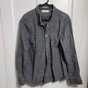 Hawker Rye Men's Charcoal Button-Down Shirt